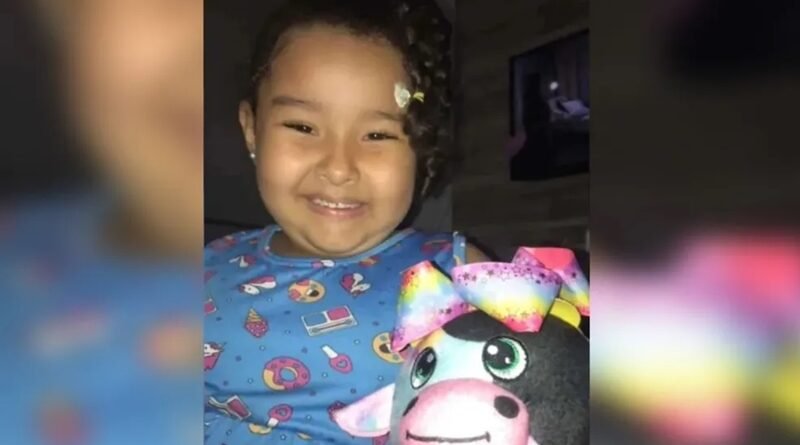 Yara Mariana Rodrigues Teixeira, de 4 anos, morreu após ser atropelada por um carro desgovernado que invadiu uma calçada, em Ipu — Foto: Arquivo pessoal